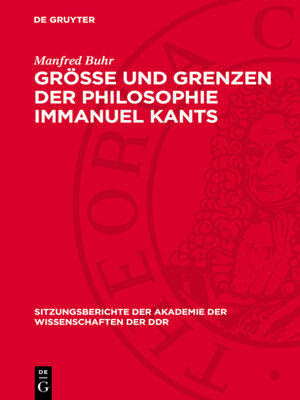 cover image of Größe und Grenzen der Philosophie Immanuel Kants
